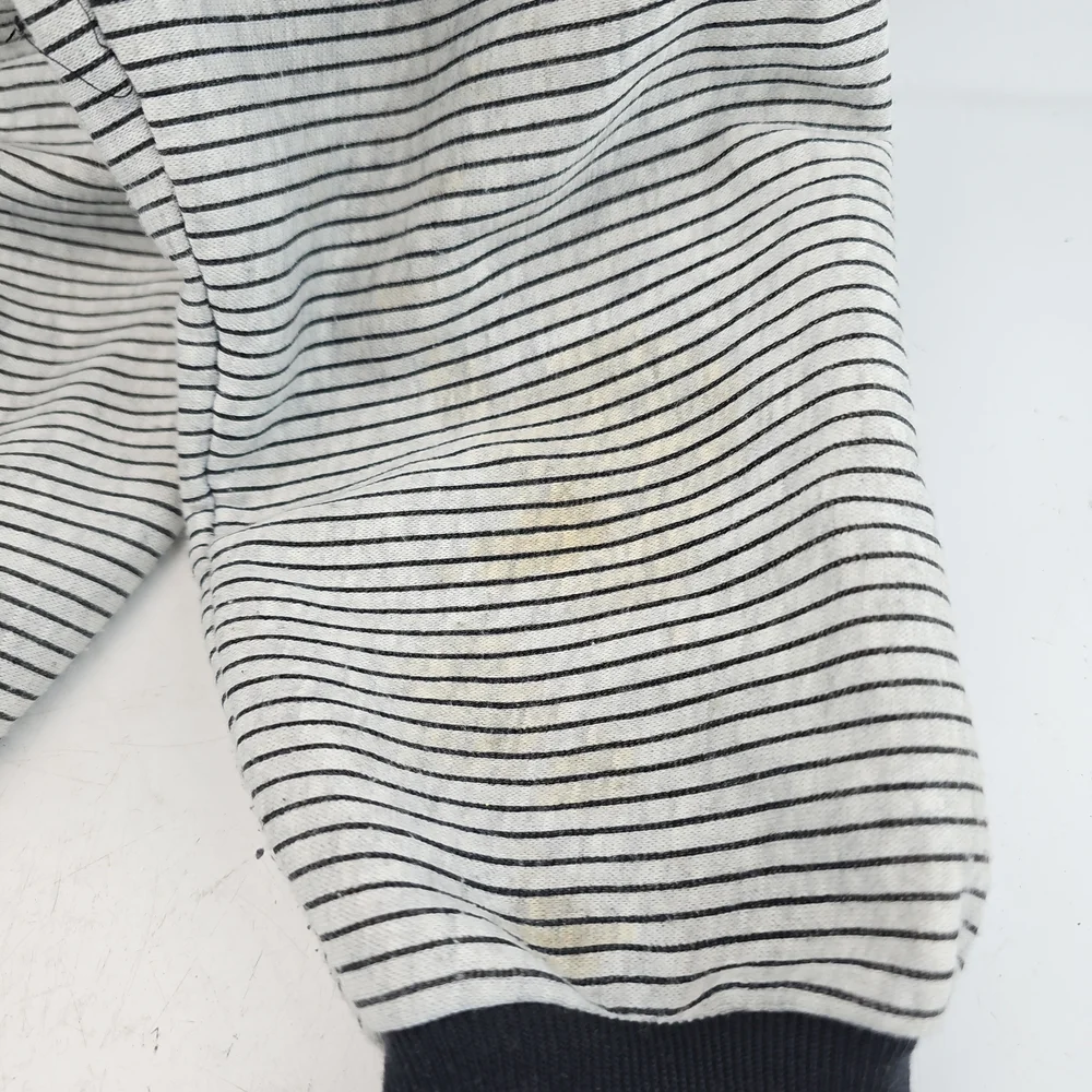 Vintage Nike Black and White Striped Half-Zip Sweatshirt - Picture 5 of 6